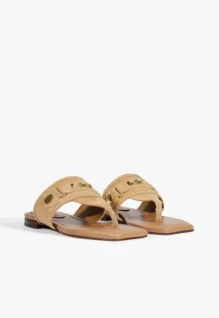 Schutz Aria Beige Suede Sandal