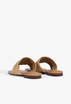 Schutz Aria Beige Suede Sandal
