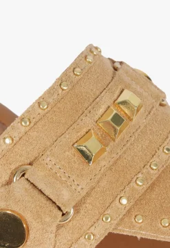 Schutz Aria Beige Suede Sandal