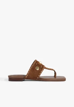 Schutz Aria Brown Suede Sandal