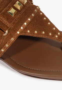 Schutz Aria Brown Suede Sandal