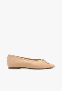 Schutz Arissa Beige Leather Ballet Flat