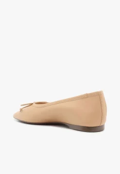 Schutz Arissa Beige Leather Ballet Flat