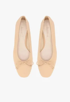 Schutz Arissa Beige Leather Ballet Flat