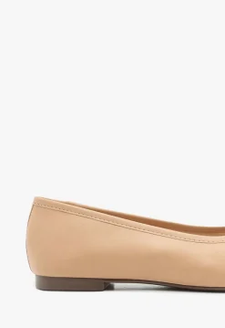 Schutz Arissa Beige Leather Ballet Flat