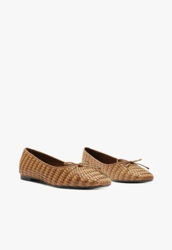 Schutz Arissa Straw Ballet Flat