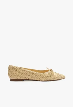 Schutz Arissa Straw Ballet Flat