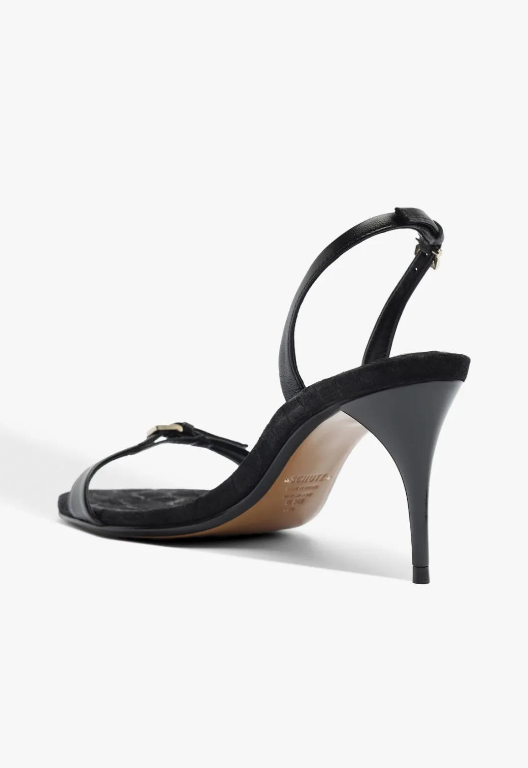 Schutz Aurora Sling Mid Leather Sandal