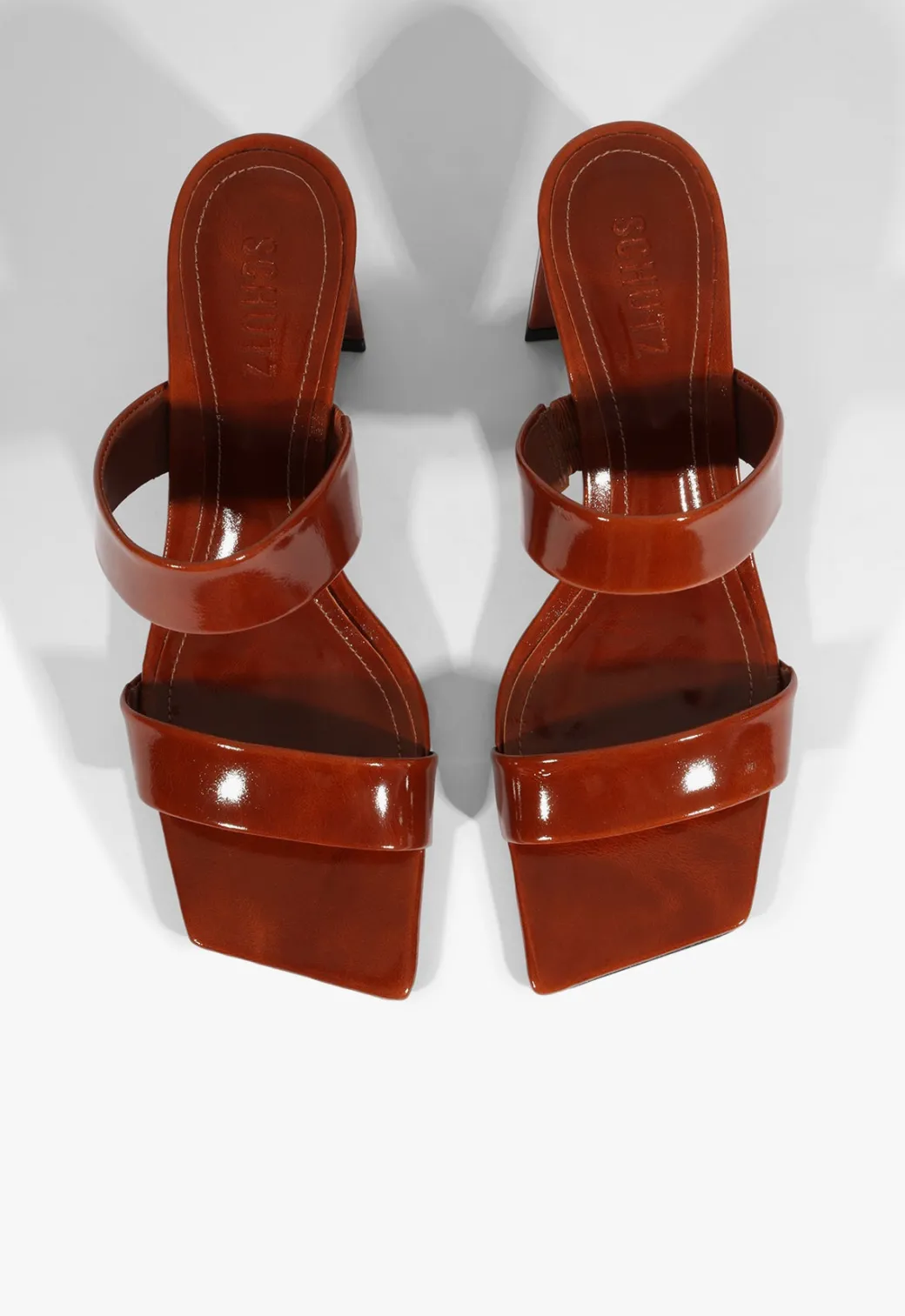 Schutz Chantal Mid Patent Sandal