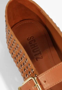 Schutz Eiza Shine Suede Flat