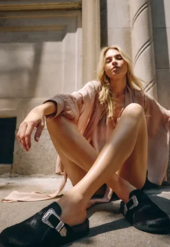 Schutz Grace Calf Hair Clog