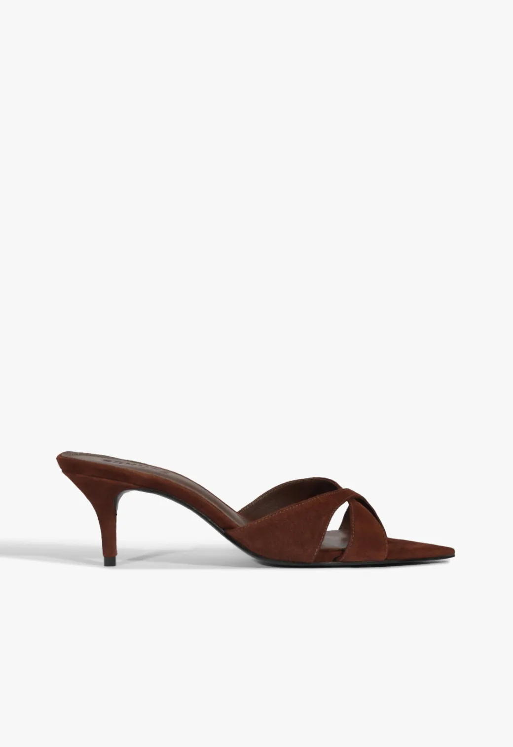 Schutz Hilda Leaf Mule Suede Sandal
