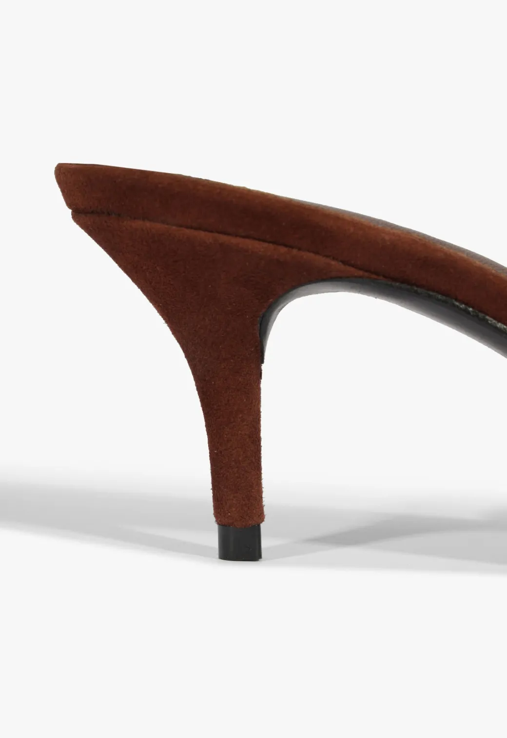 Schutz Hilda Leaf Mule Suede Sandal