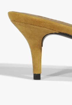 Schutz Hilda Leaf Mule Suede Sandal