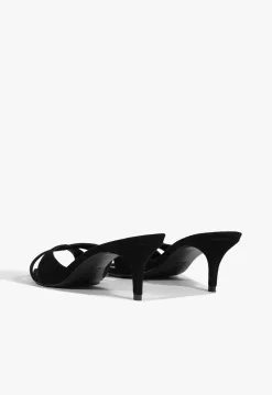 Schutz Hilda Leaf Mule Suede Sandal