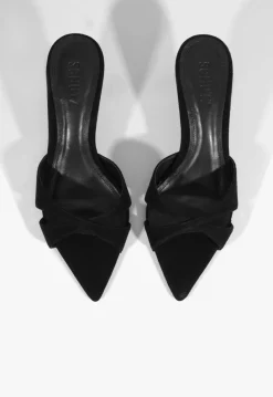 Schutz Hilda Leaf Mule Suede Sandal