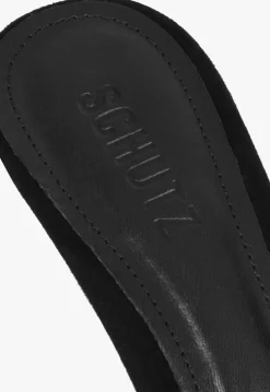 Schutz Hilda Leaf Mule Suede Sandal