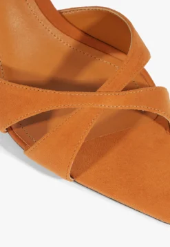 Schutz Hilda Leaf Mule Suede Sandal