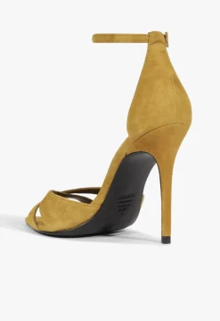 Schutz Hilda Leaf Suede Sandal