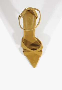 Schutz Hilda Leaf Suede Sandal