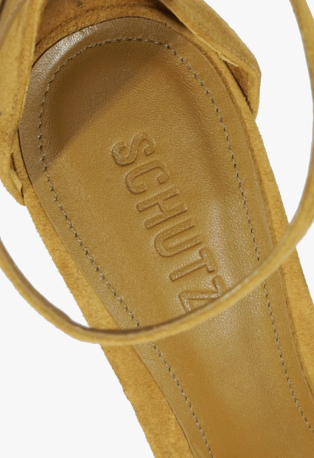 Schutz Hilda Leaf Suede Sandal