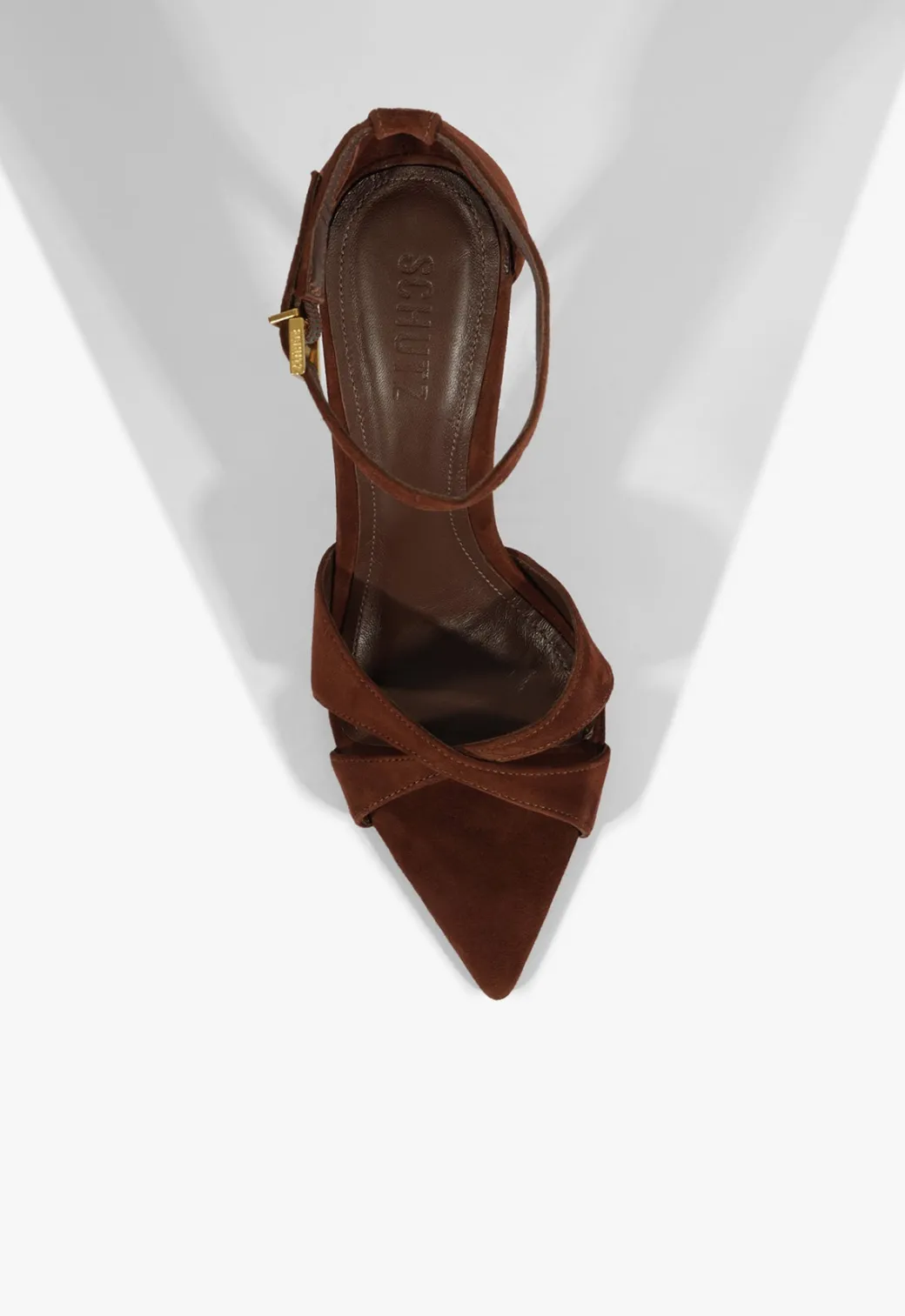 Schutz Hilda Leaf Suede Sandal