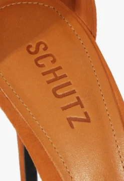 Schutz Hilda Leaf Suede Sandal