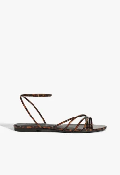 Schutz Inez Leather Flat Sandal