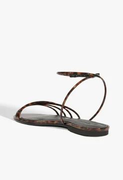 Schutz Inez Leather Flat Sandal
