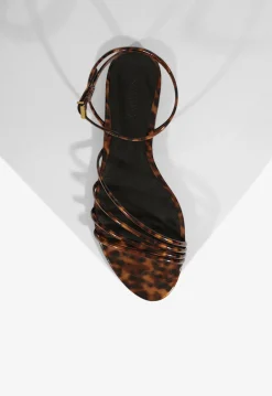 Schutz Inez Leather Flat Sandal