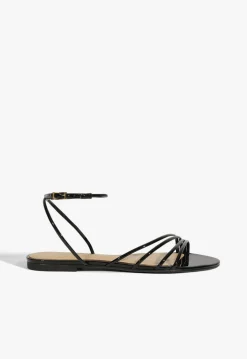 Schutz Inez Leather Flat Sandal