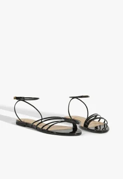 Schutz Inez Leather Flat Sandal