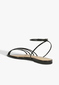 Schutz Inez Leather Flat Sandal