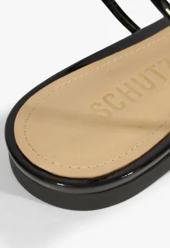 Schutz Inez Leather Flat Sandal