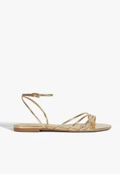 Schutz Inez Leather Flat Sandal