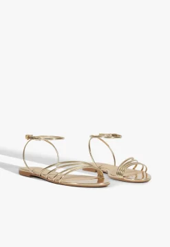Schutz Inez Leather Flat Sandal