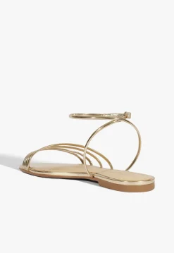 Schutz Inez Leather Flat Sandal