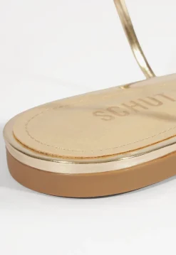 Schutz Inez Leather Flat Sandal