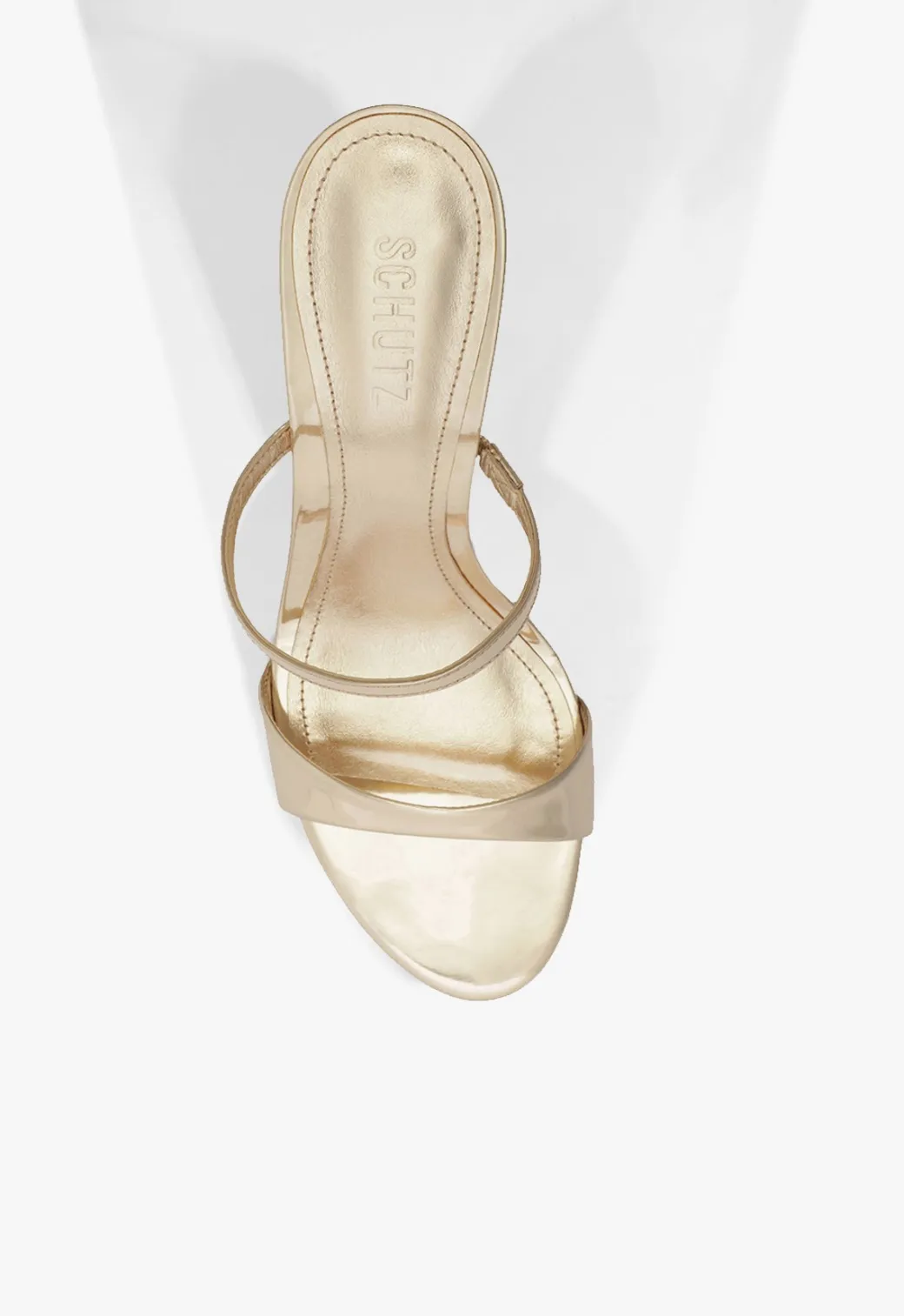 Schutz Jessica Mid Mule Metallic Sandal