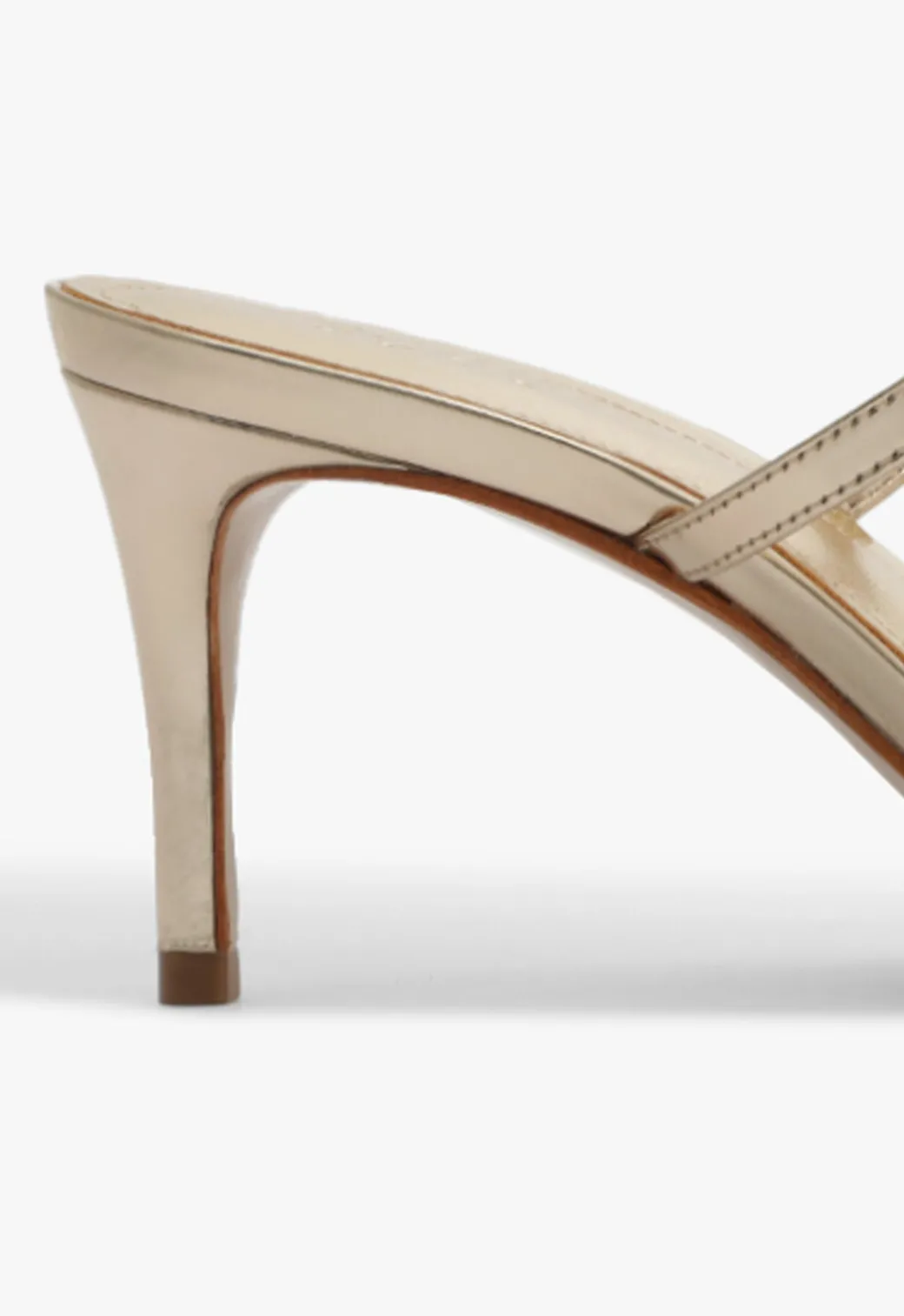 Schutz Jessica Mid Mule Metallic Sandal