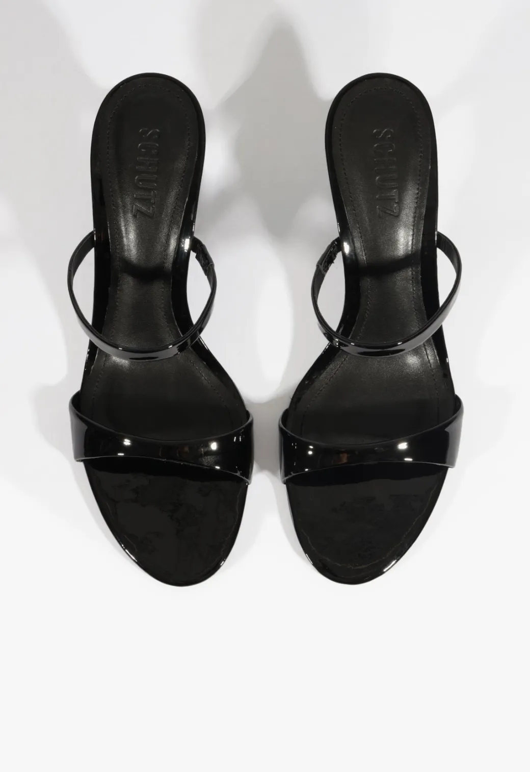 Schutz Jessica Mid Mule Patent Sandal