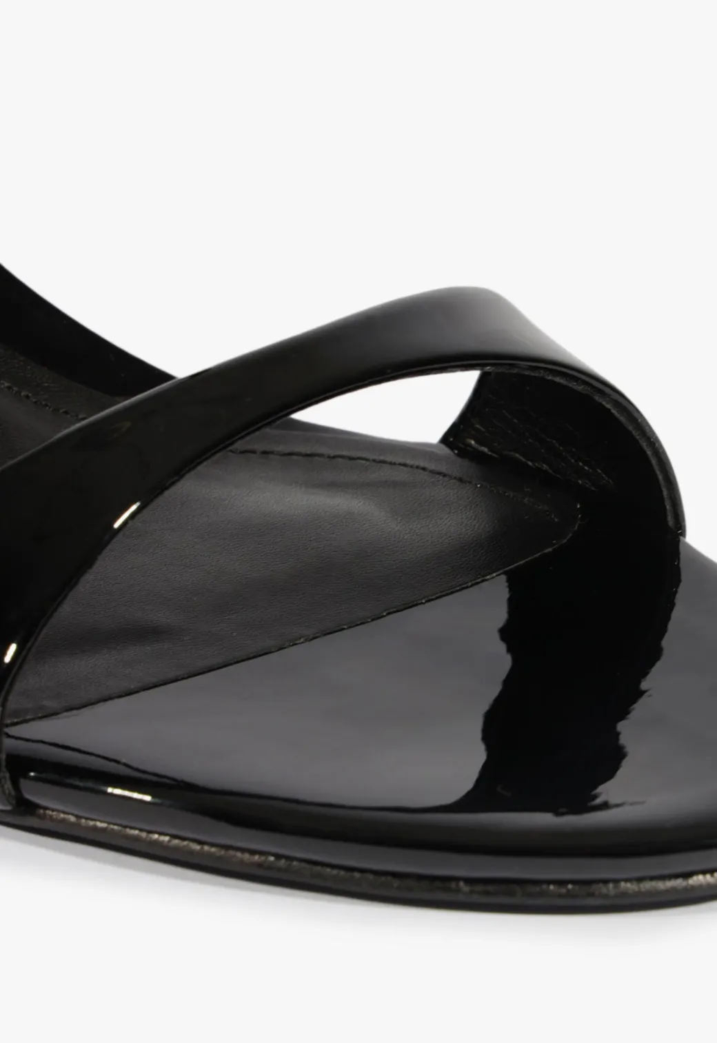 Schutz Jessica Mid Mule Patent Sandal