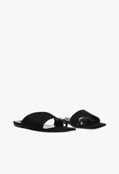 Schutz Jodie Leather Flat Sandal