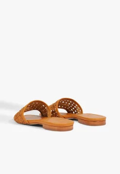 Schutz Juliet Leather Flat Sandal