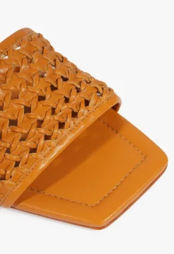 Schutz Juliet Leather Flat Sandal