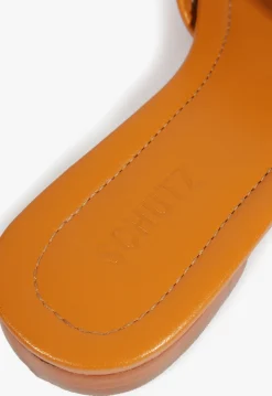 Schutz Juliet Leather Flat Sandal