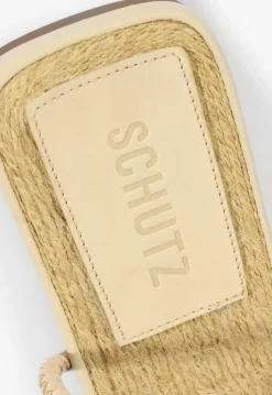 Schutz Kaya Leather Flat Sandal