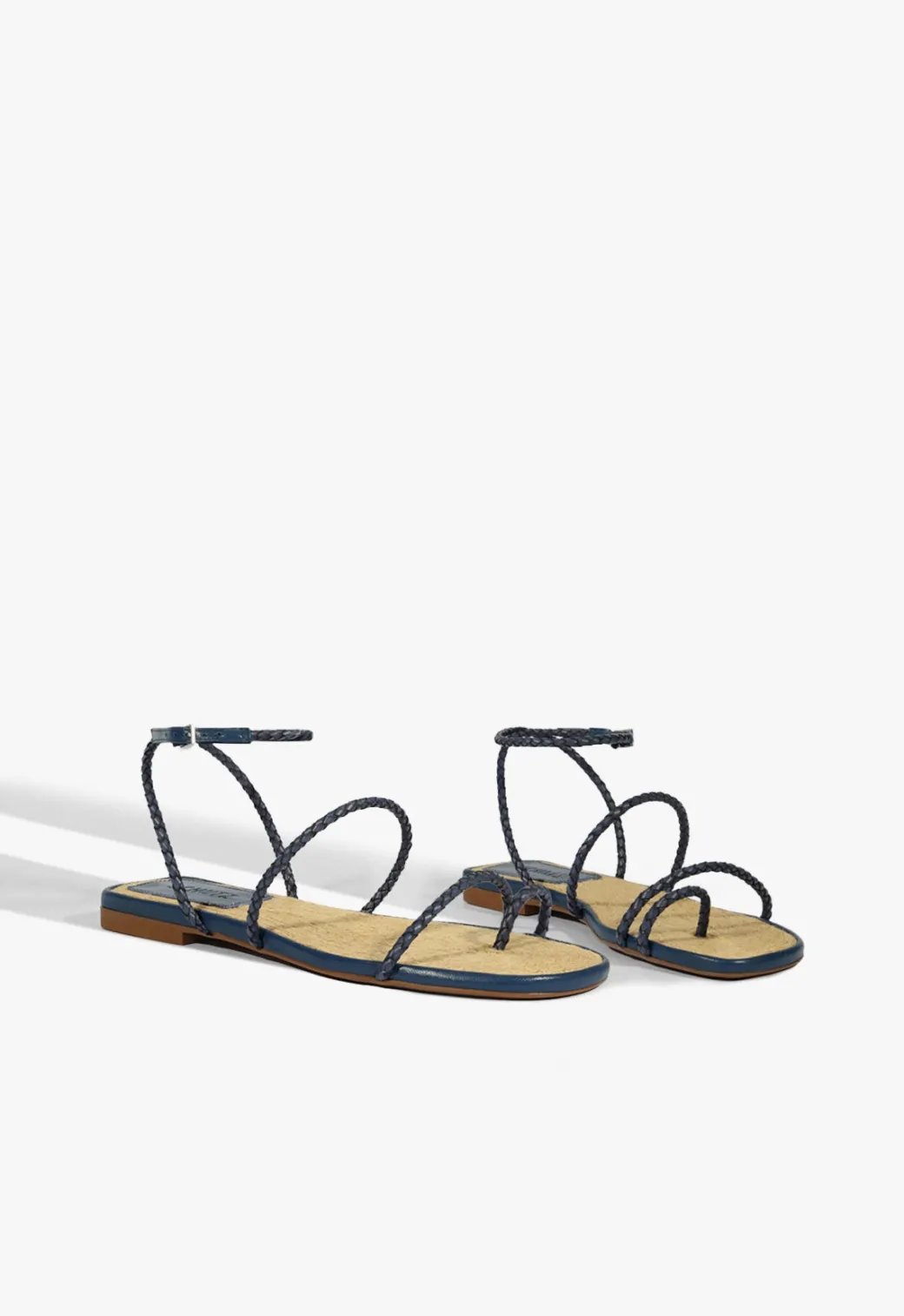 Schutz Kaya Leather Flat Sandal