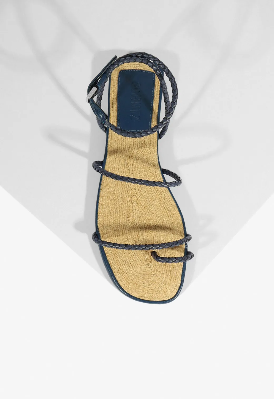 Schutz Kaya Leather Flat Sandal