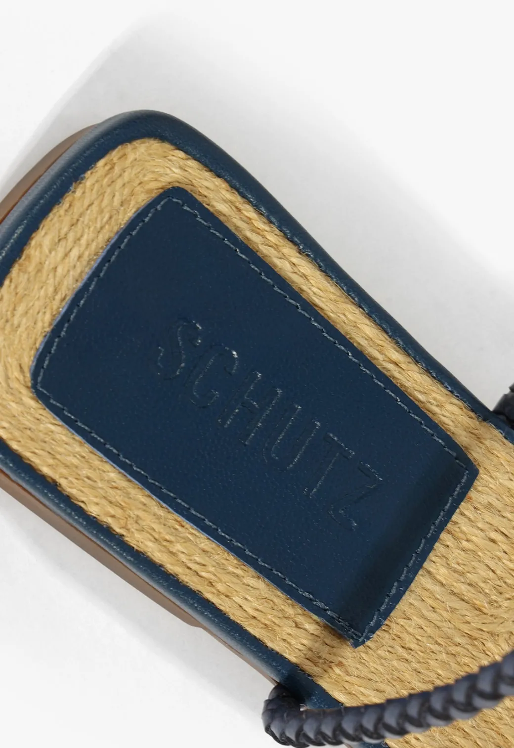 Schutz Kaya Leather Flat Sandal